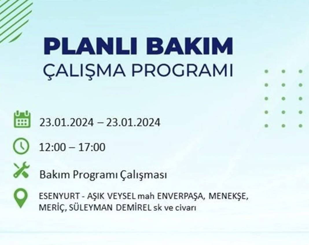 İstanbul karanlığa gömülecek! 22 ilçede saatlerce elektrik gelmeyecek! Hangi ilçelerde elektrik kesintisi var? 31